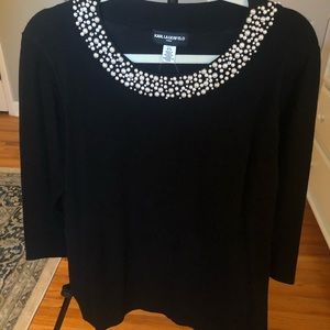 Black Karl Lagerfeld sweater